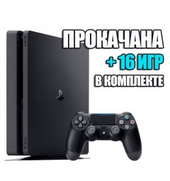 PlayStation 4 SLIM 1 TB Б/У + 16 игр #511